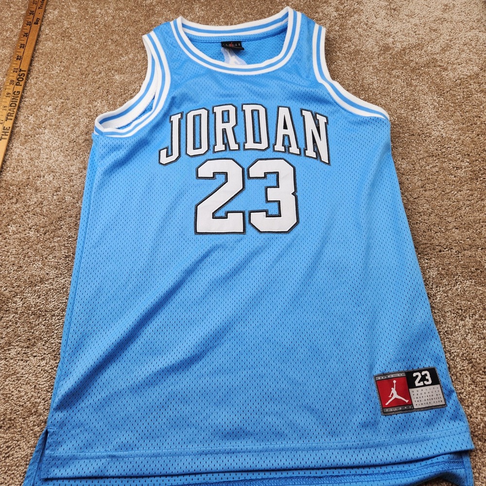 Jordan Brand Kids University Blue Basketball Jersey Size L 12-13Y Michael Jordan